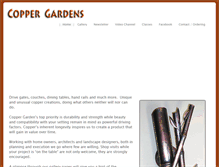 Tablet Screenshot of coppergardens.com